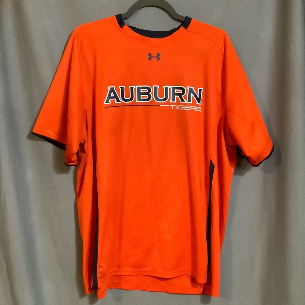 Under Armour Orange Short Sleeve Tee Auburn Design
